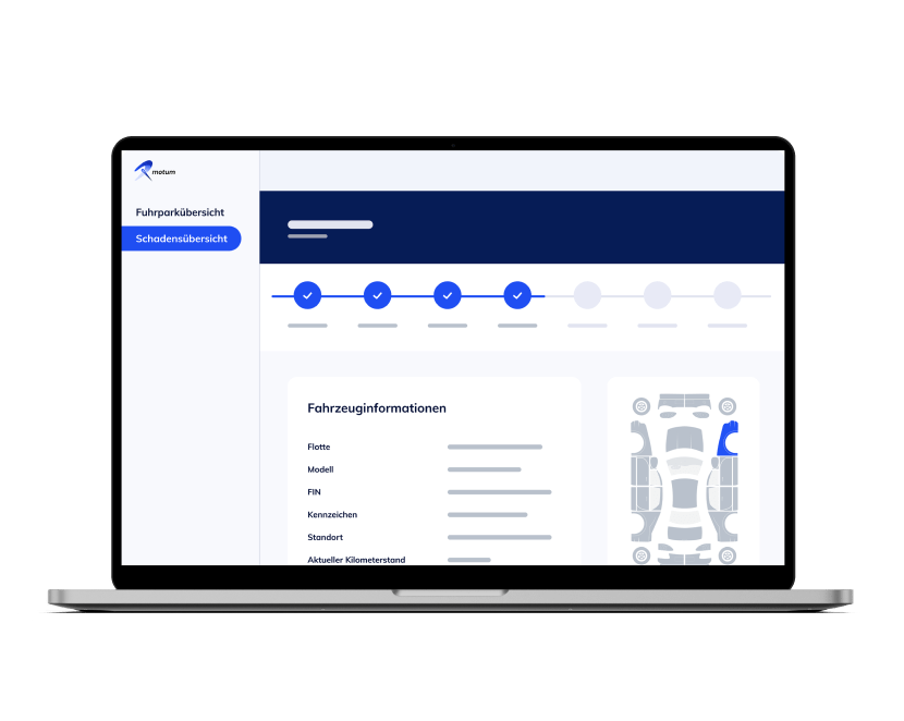 Bildschirm mit motum Portal 