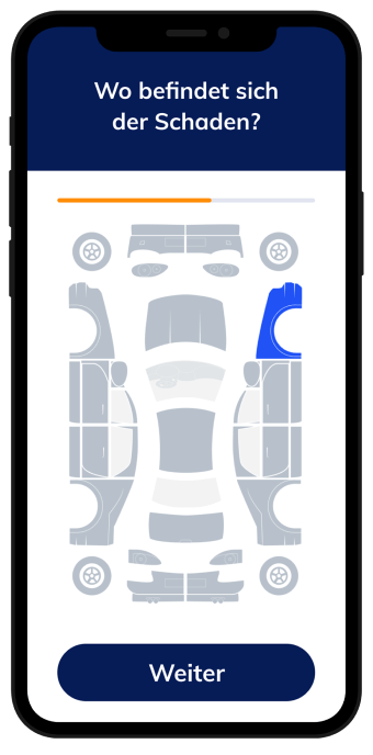 Handy mit motum Portal.