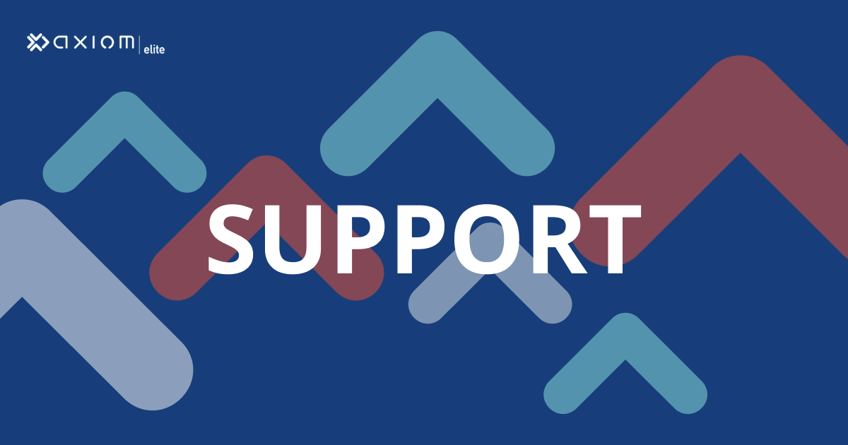 Support | Axiom Elite | Data Integration for Higher Education