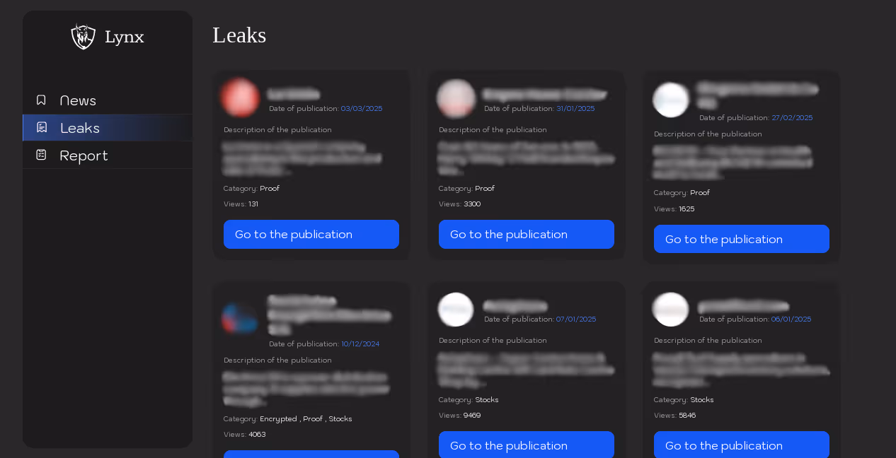 Lynx ransomware data leak si