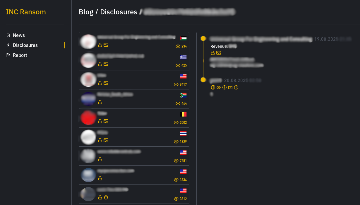 Image showing the date leak website for World Leaks. 