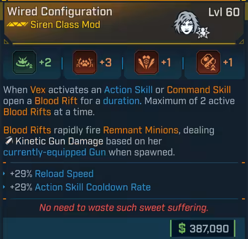 Configuration (Vex-BL4)