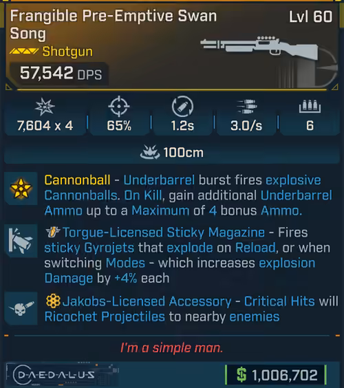 Swan Song (Shotgun-BL4)