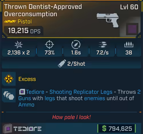 Overconsumption (Pistol-BL4)