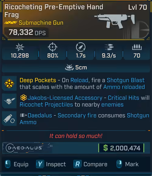 Hand Frag (SMG-BL4)