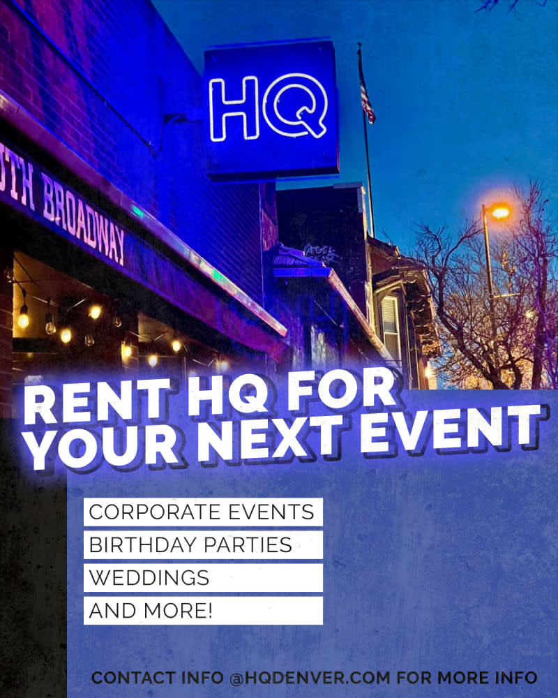 Rent HQ For Your Next Event!