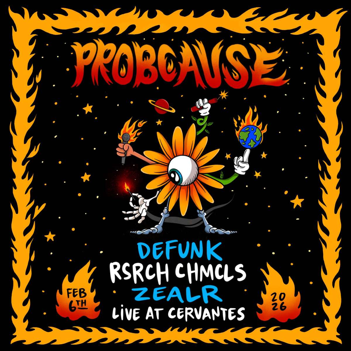 **SOLD OUT** ProbCause w/ DEFUNK, RSRCH CHMCLS, ZEALR