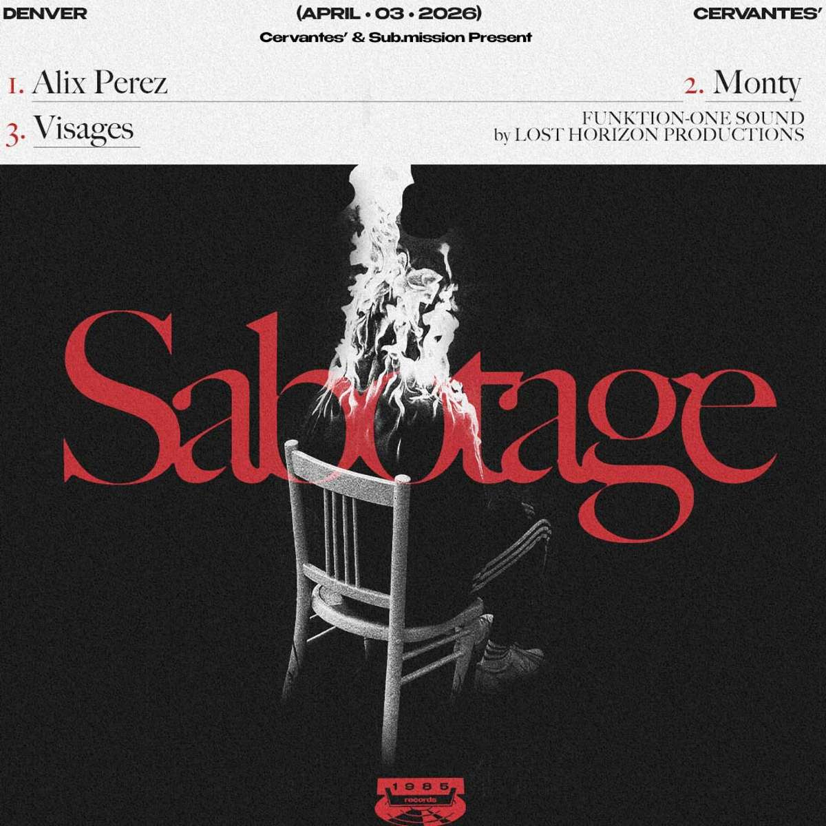 Alix Perez w/ Monty, Visages & More TBA – Funktion-1 Sound