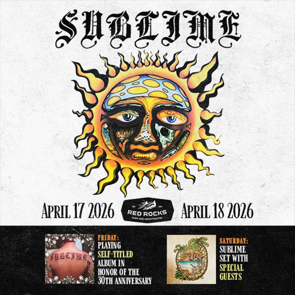 Sublime – 2 Night Event – FRI, 4/17 and SAT, 4/18