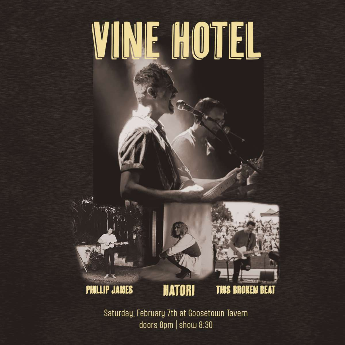Vine Hotel w/ Hatori, This Broken Beat + Phillip James