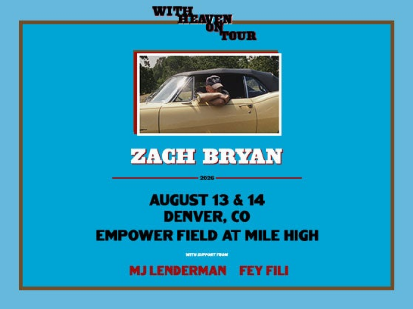 Zach Bryan With Heaven On Tour 