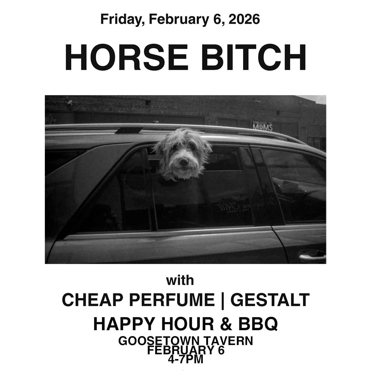 Horse Bitch Happy Hour & BBQ (4-7PM)