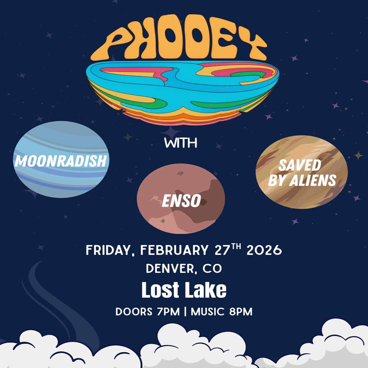 Phooey w/ MoonRadish, Enso + Saved By Aliens