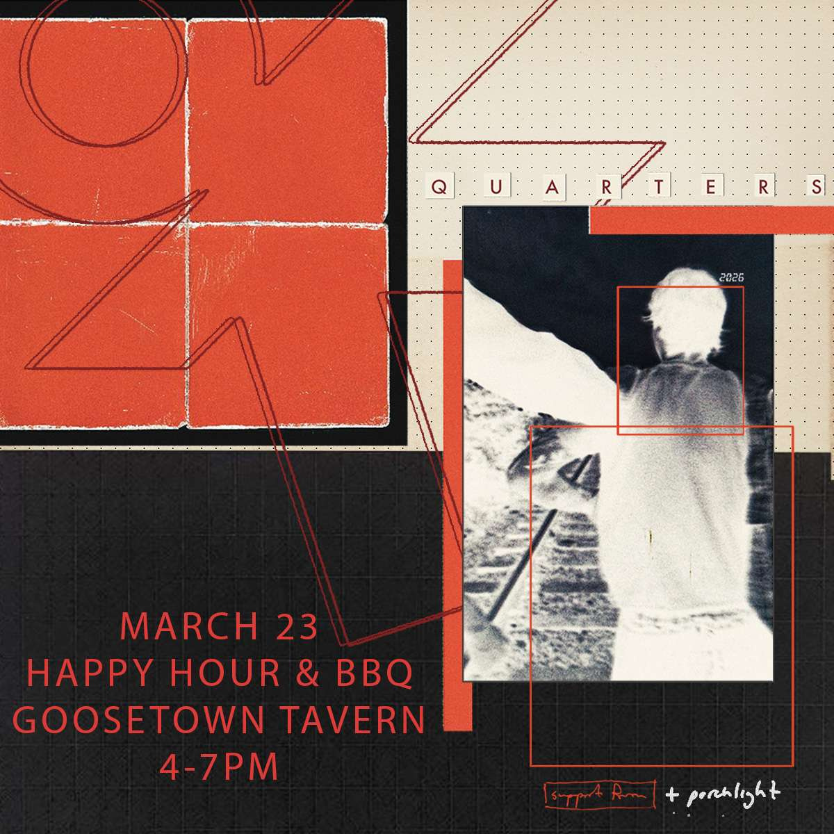 Quarters Happy Hour & BBQ (4-7PM)