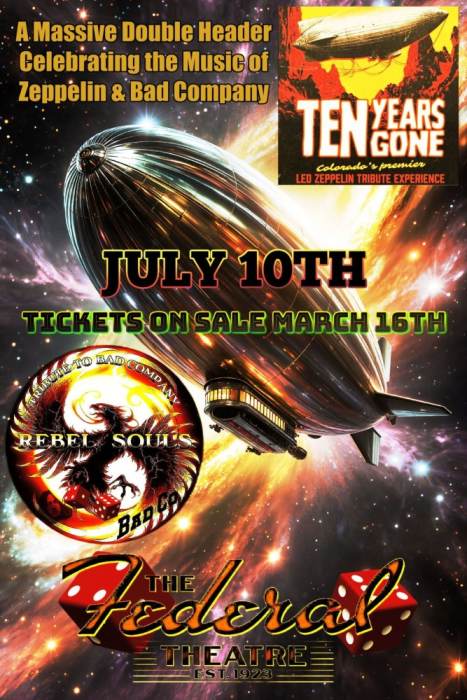 Tributes to Bad Company & Led Zeppelin!