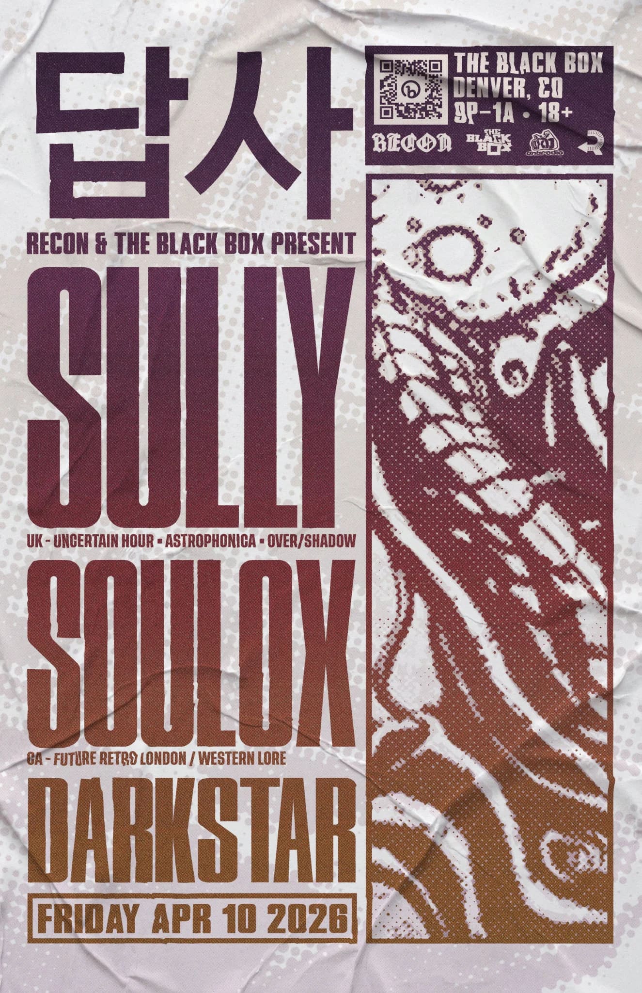 The Black Box & Recon present: Sully (UK) w/ Soulox, Darkstar