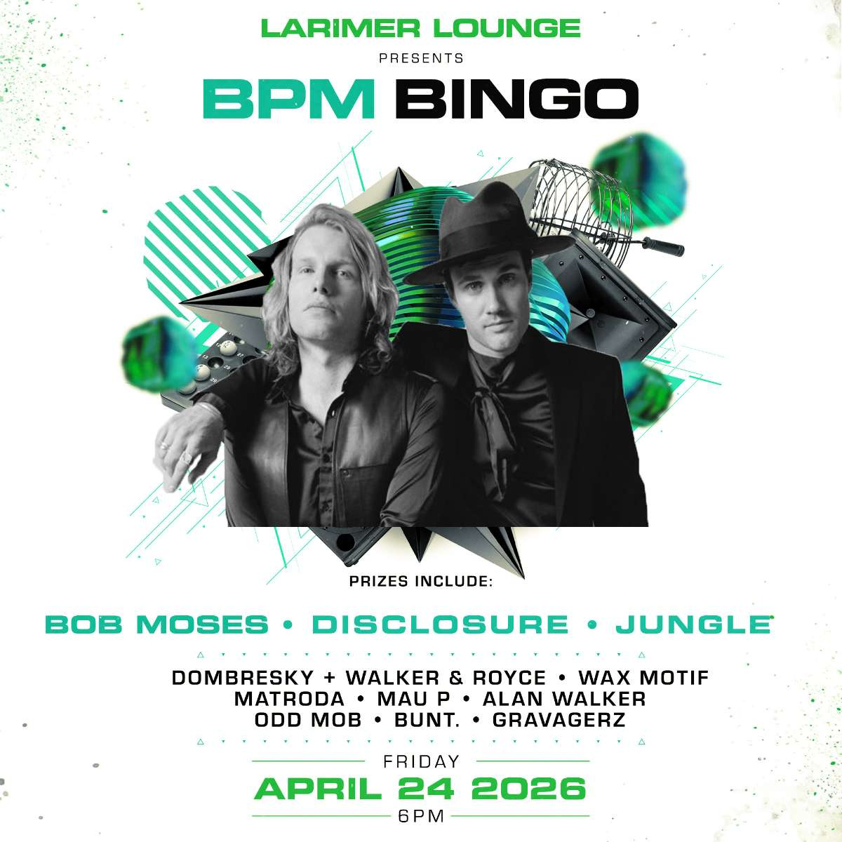 BPM BINGO – Bob Moses Edition!