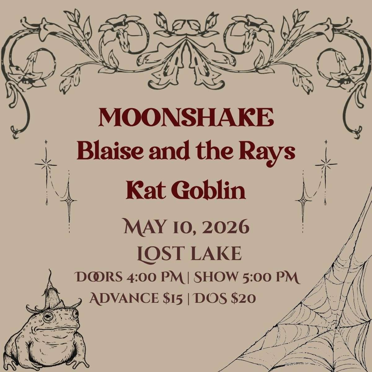 Kat Goblin w/ Blaise Carpenter + Moonshake