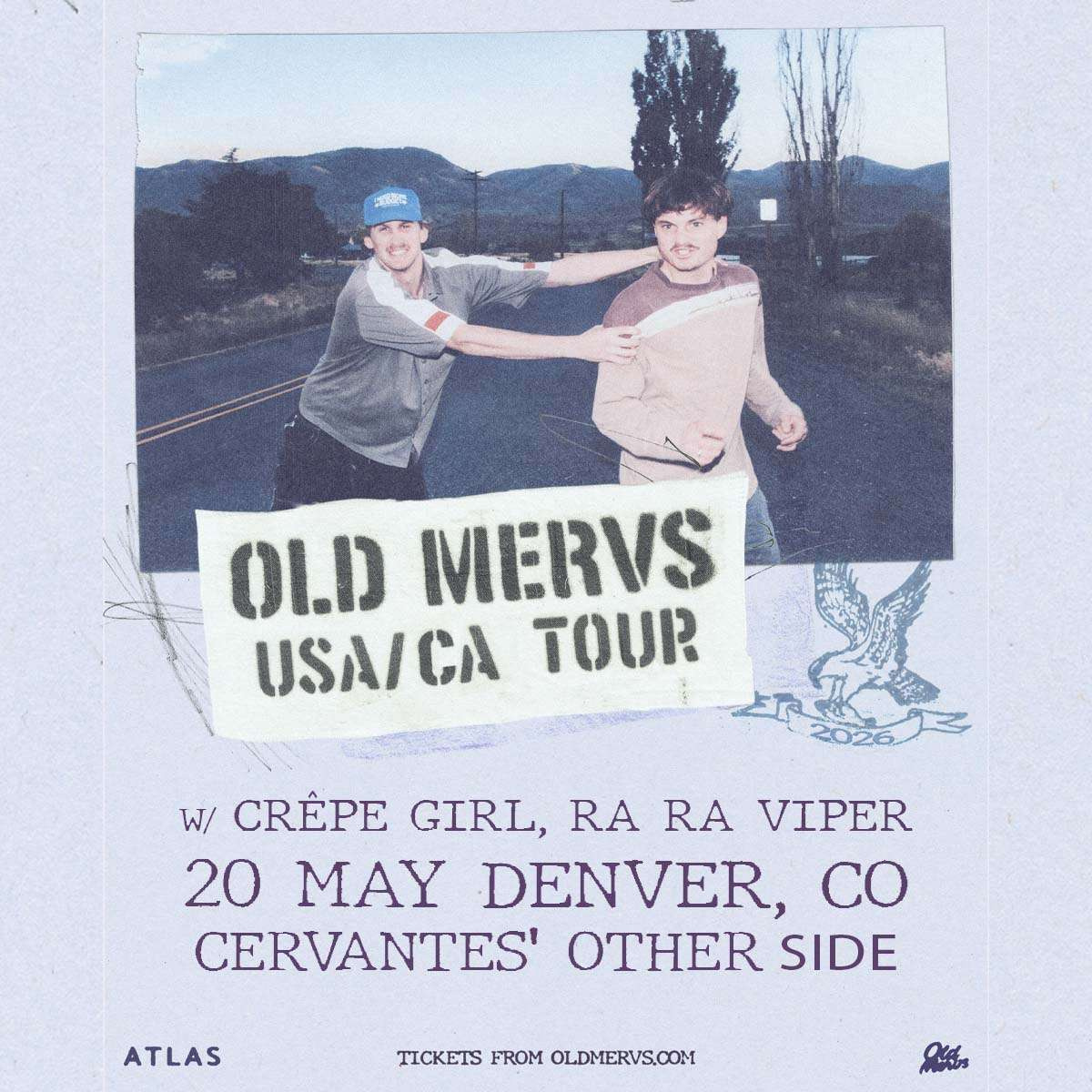 Old Mervs w/ crêpe girl, Ra Ra Viper