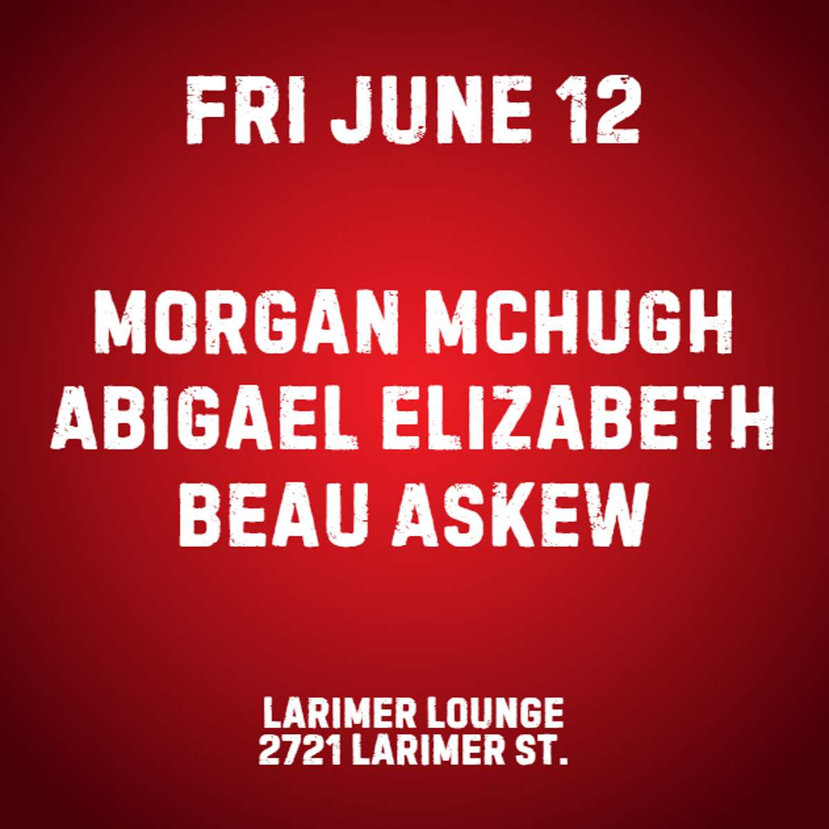 Morgan McHugh w/ Abigael Elizabeth + Beau Askew