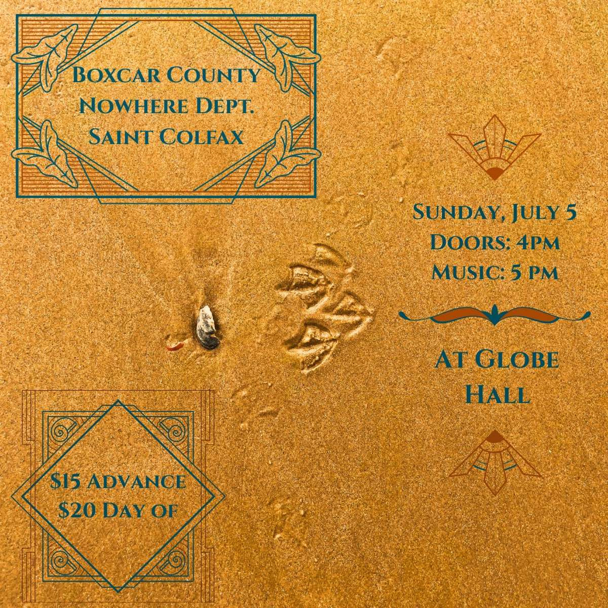 Boxcar County w/ Nowhere Dept. + Saint Colfax