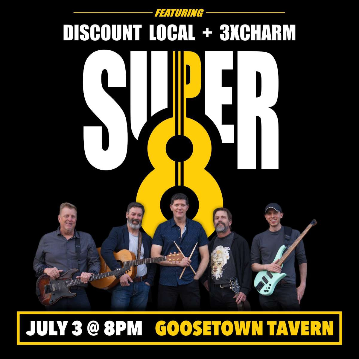 Super 8 w/ 3xCharm + Discount Local
