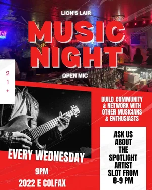 Wednesday Open Mic (Music)