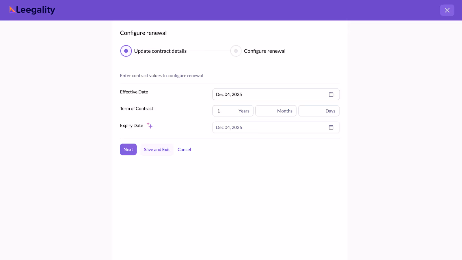 renewal and obligation reminder