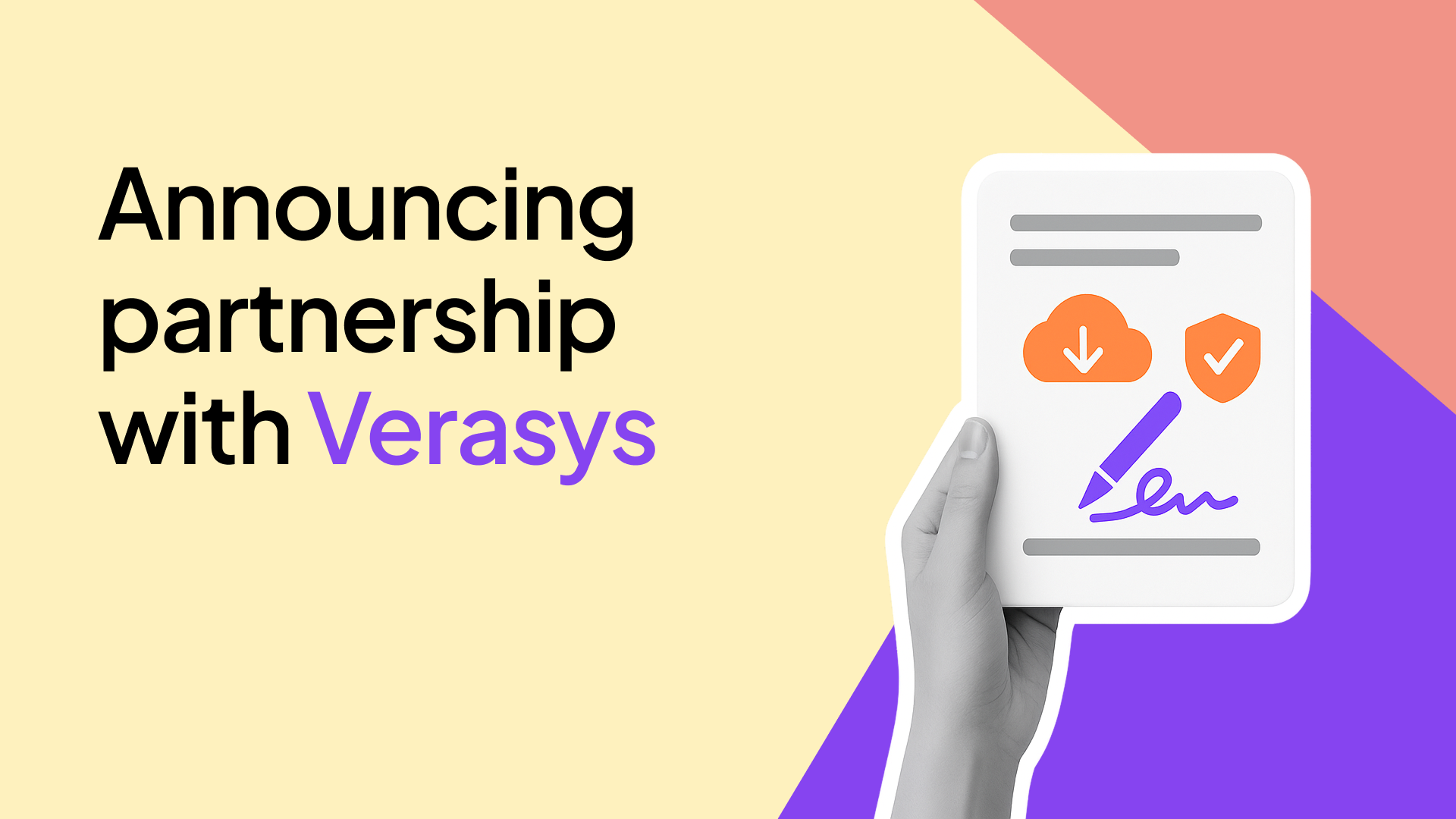 Announcing partnership with Verasys