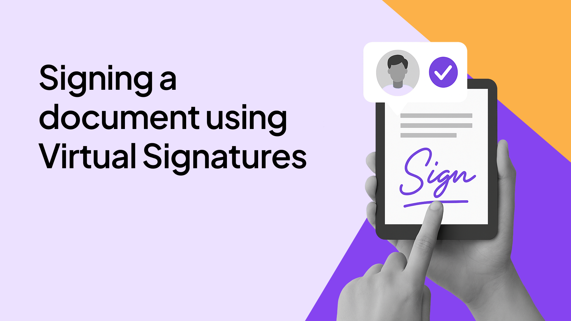 Signing a document using Virtual Signatures