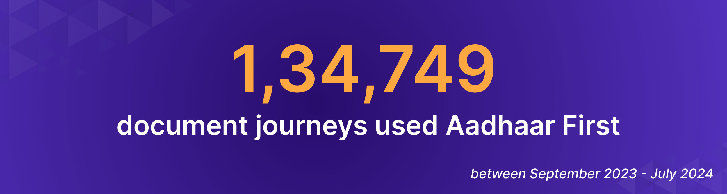 Aadhaar First stats infographic