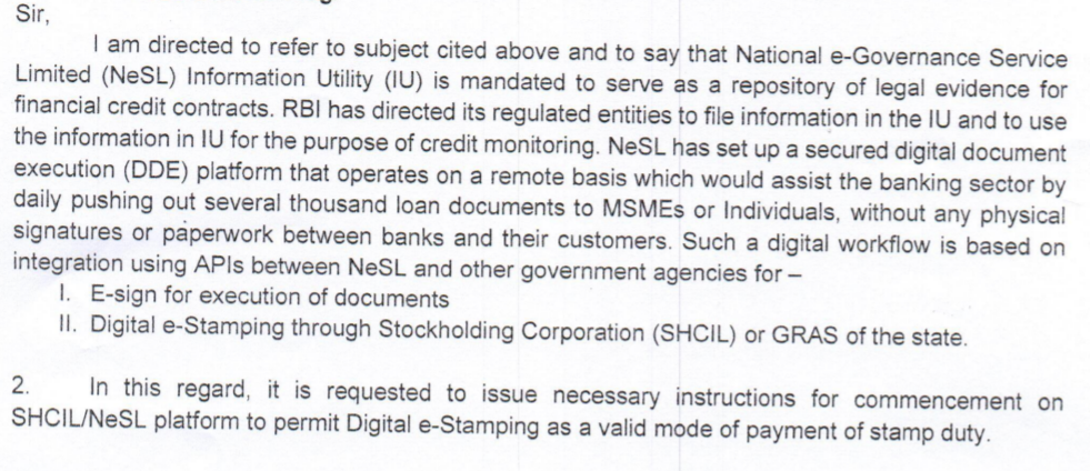 Is Digital Stamping legal in India? - Excerpt from the June 30, 2020 Ministry of Finance notification on digital stamping