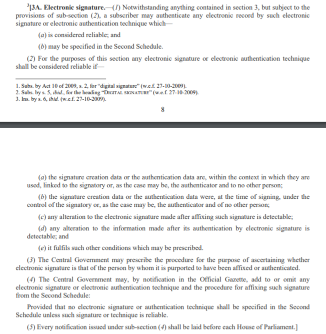 3aITAct — Section 3A and the 2008 Amendments of the IT Act