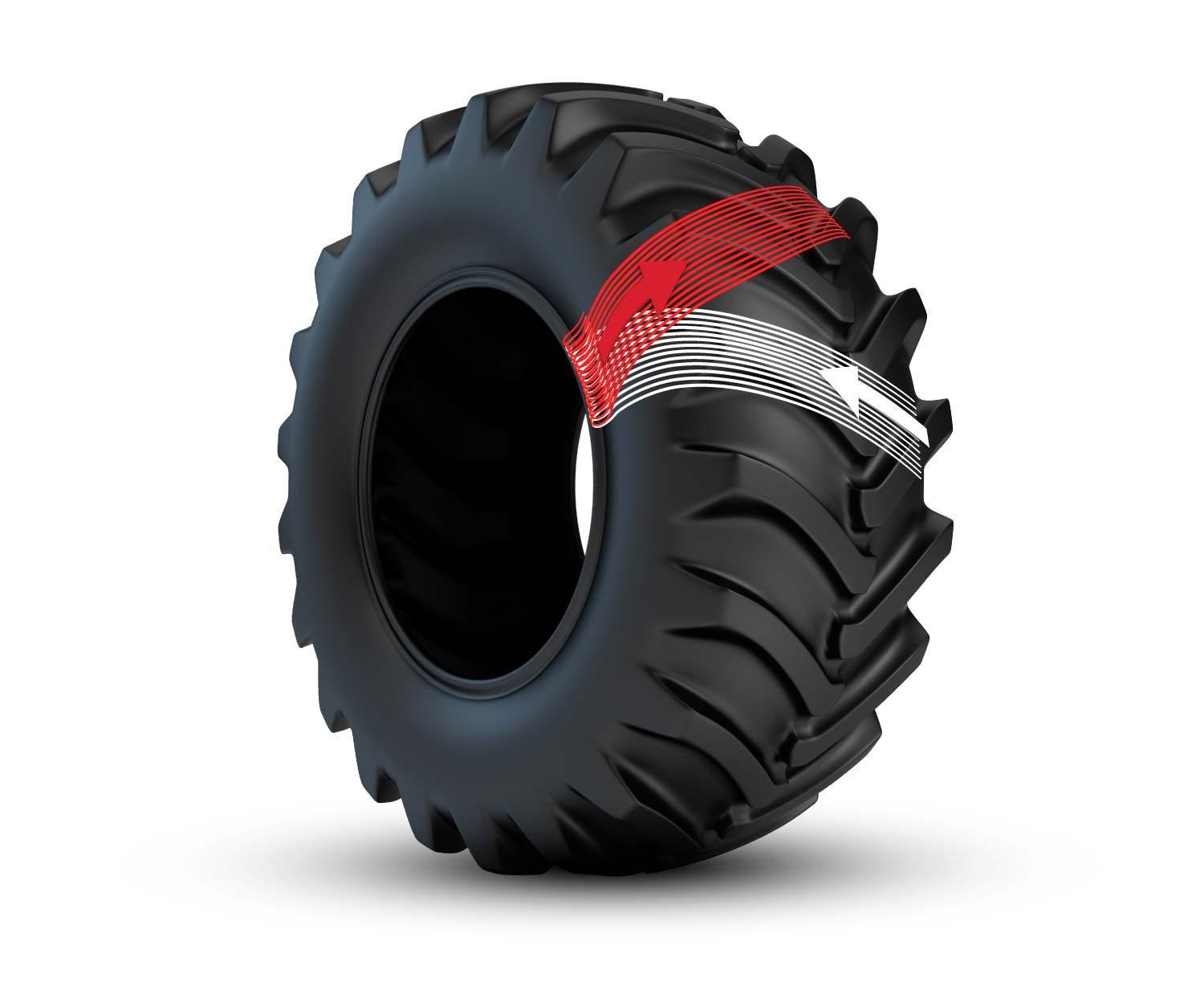 bias ply tractor tire construction