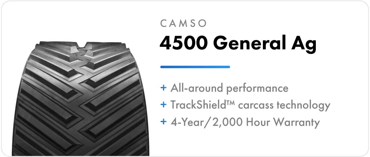 Camso 4500 General Ag for Challenger MT800 track series tractors.