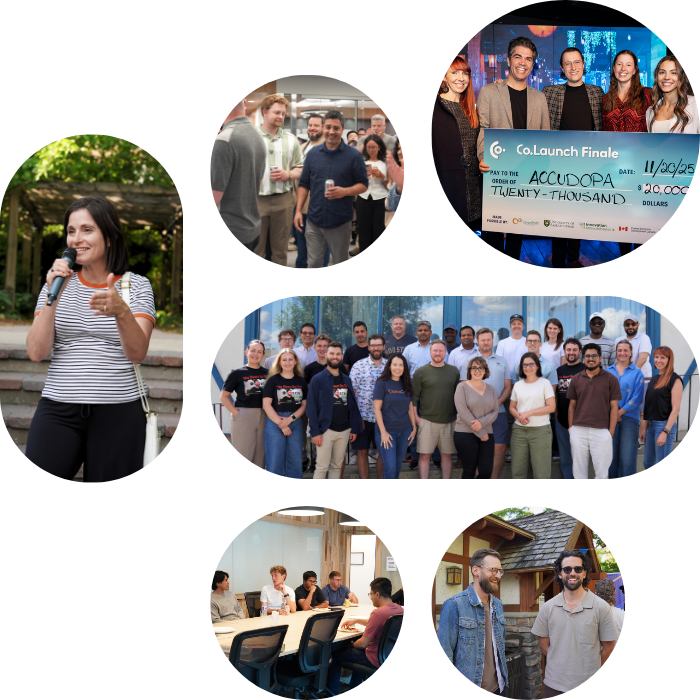 collage of team