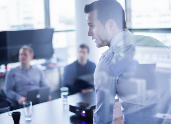 Male executive in meeting