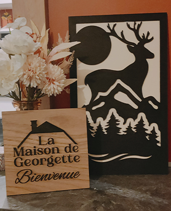 Cadres personnalisés. Le Ö Bois Création objets en bois Albertville Savoie