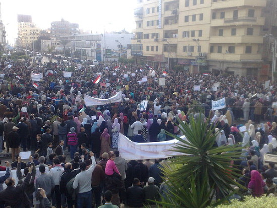 Mansoura protest