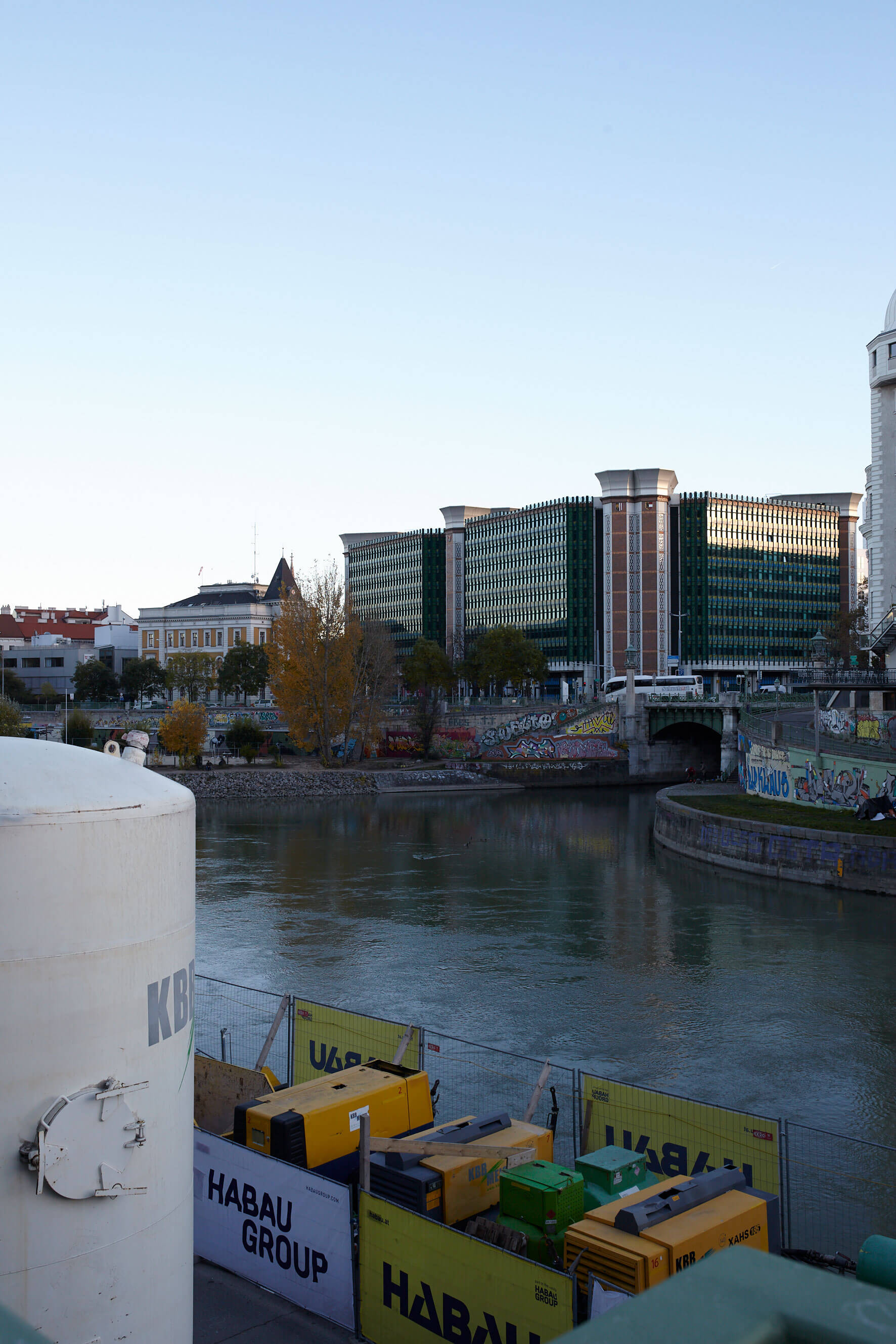 Looking in the direction of the third district in Vienna toward the Palais des Beaux Arts Wien