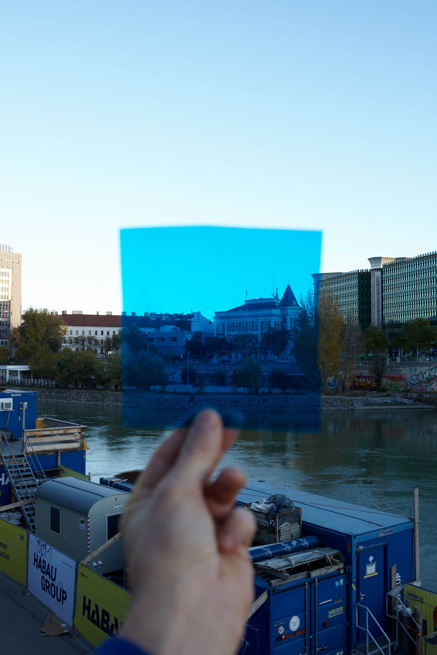 Looking in the direction of the third district in Vienna toward the Palais des Beaux Arts Wien