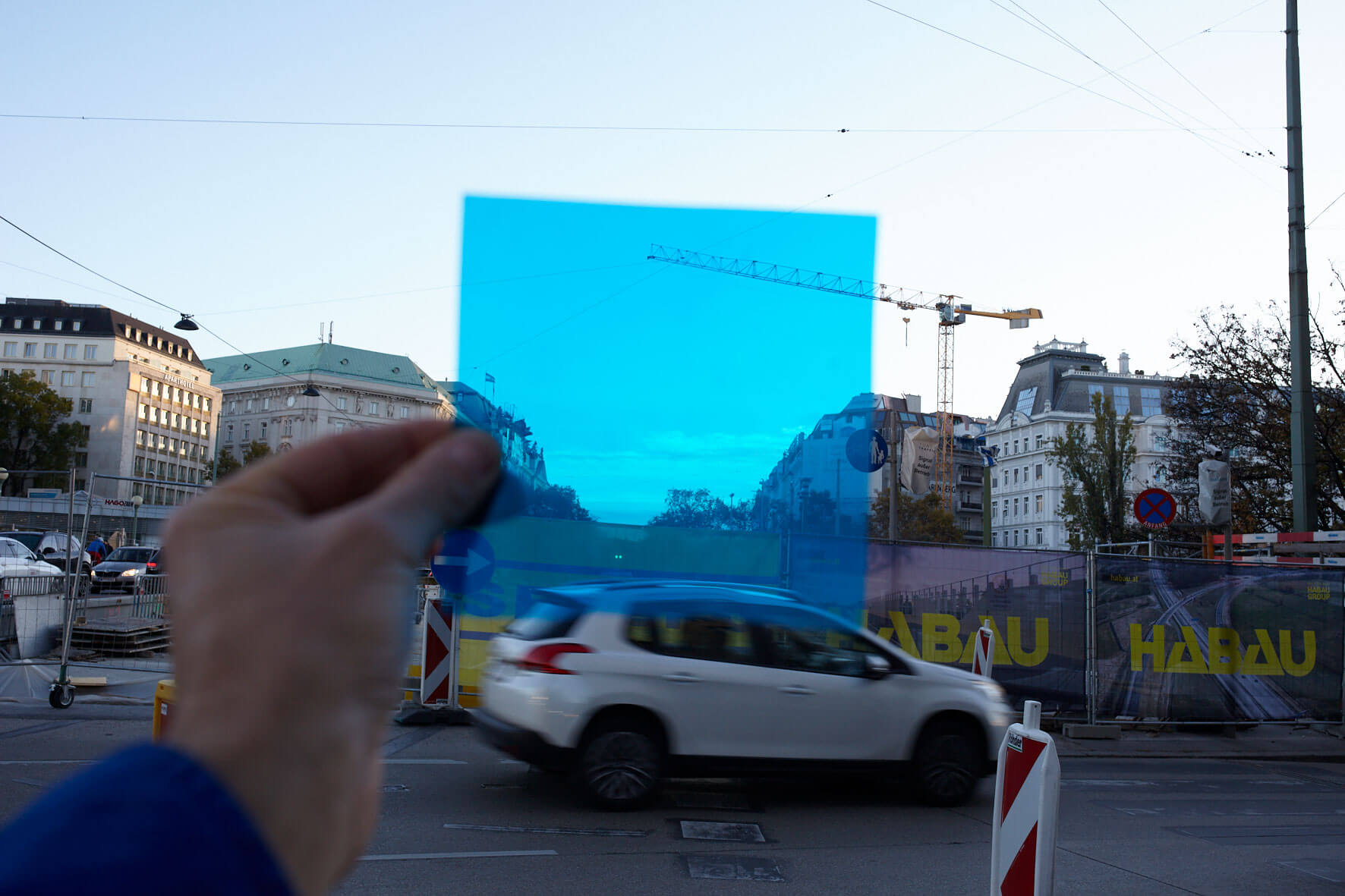 Looking in the direction of the third district in Vienna toward the Palais des Beaux Arts Wien