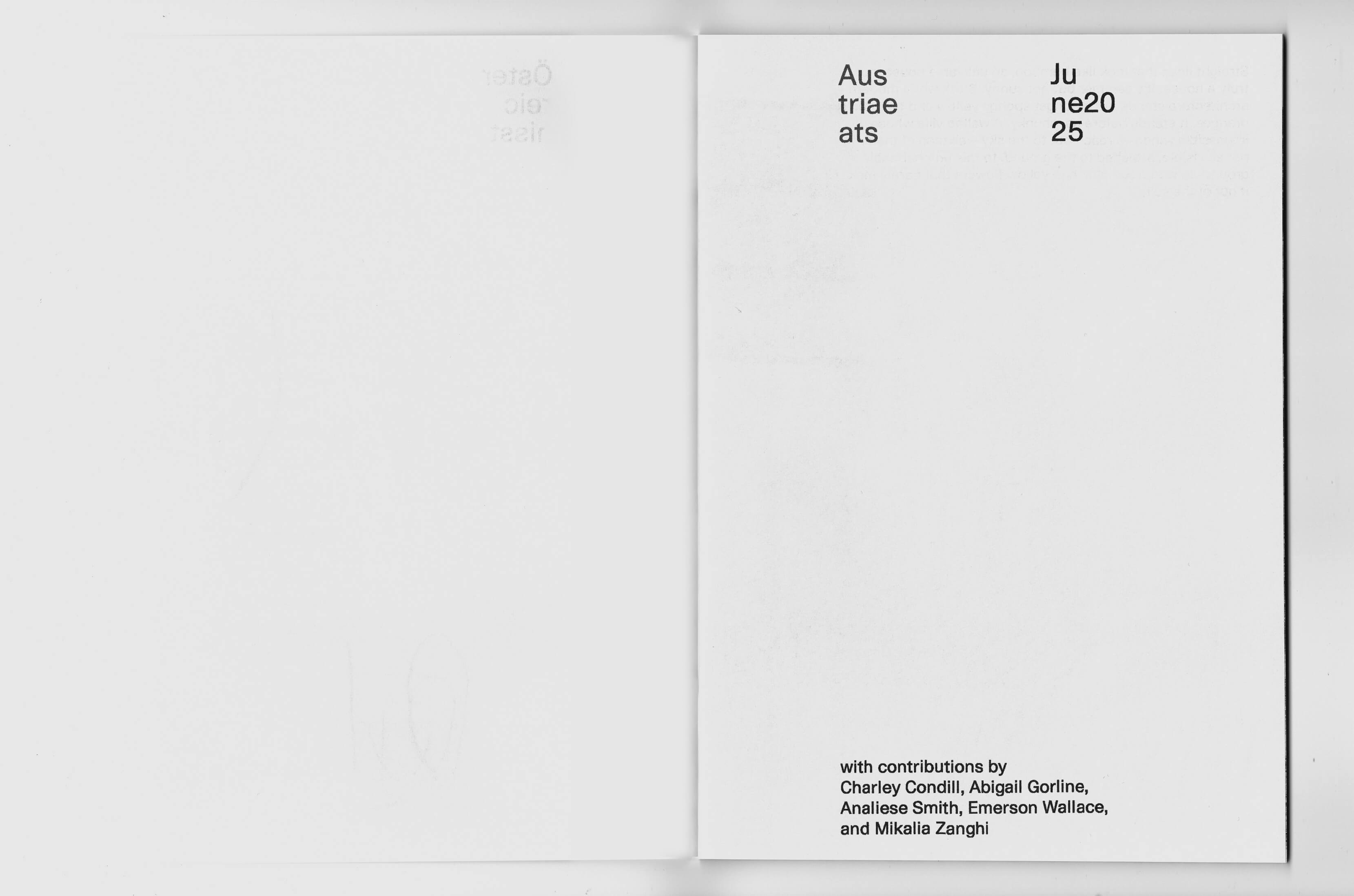 Scan of a self-made publication