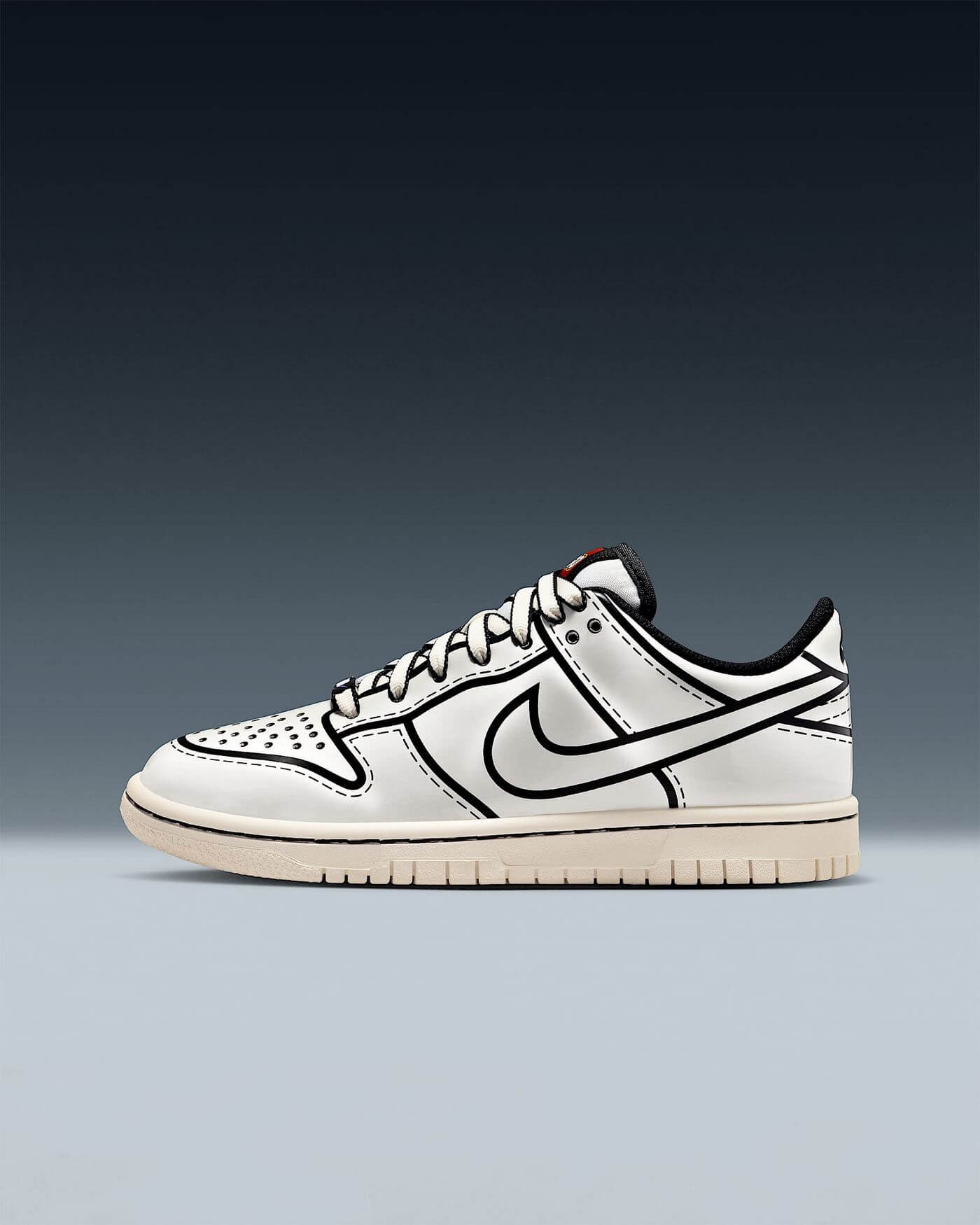Nike x LEGO Dunk Low - Sail/Sail/Black/Rush Red - IF2117-100
