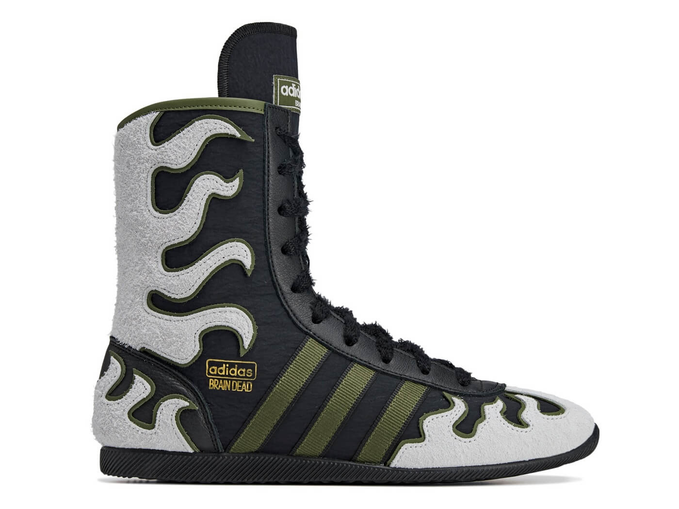 adidas Originals x Brain Dead - Japan Hi - Core Black/Crystal White/Gold Metallic - JQ6790