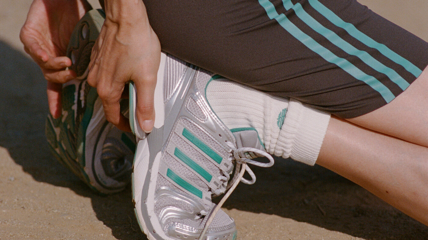 adidas Originals x Sporty & Rich ADISTAR CONTROL 5 - Grey Two/Pure Teal/Silver - IH9708