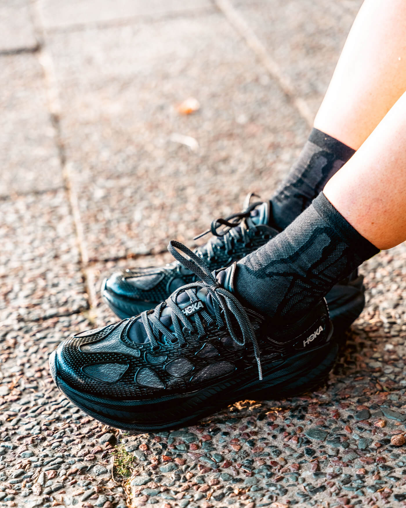 HOKA Mach X Caged - Black / Midnight Blue - 1168932-BMD