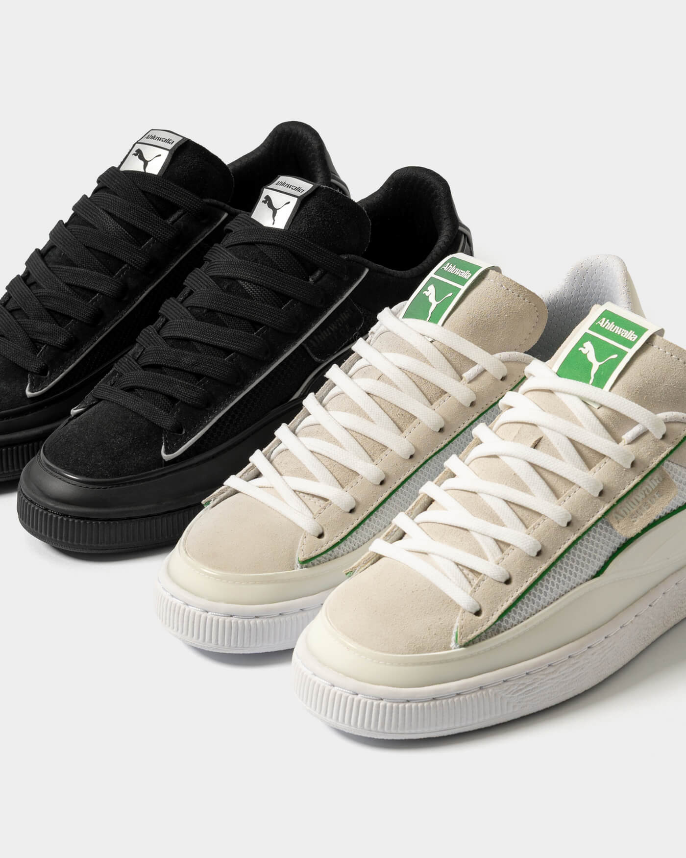 Puma x Ahluwalia Suede Classic - Black & White - 403815