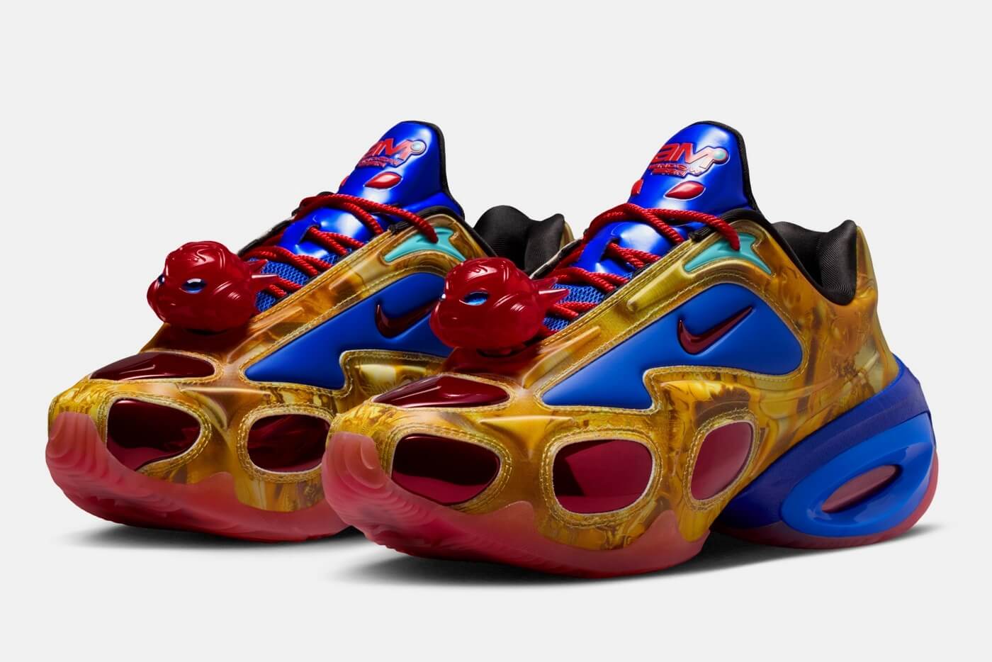 Nike x Windowsen Air Max Muse - Metallic Gold/Chile Red/Clearwater/Racer Blue/Black - IQ3838-700