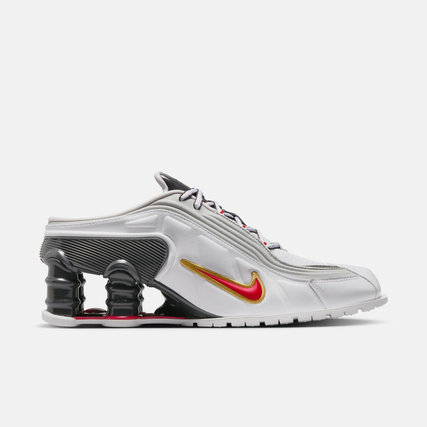 Nike x Martin Rose Shox MR4 - White/Varsity Red/Metallic Platinum/Dark Charcoal - IM5420-100